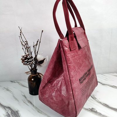 Designs personalizados de grande capacidade Tyvek Dupont papel isolado saco de almoço caixa