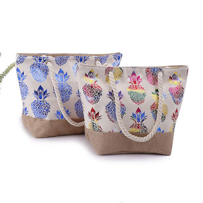 Saco de praia Mulheres Tote Casual Feminino Moda Impressão de Flores Verão Grande Capacidade
