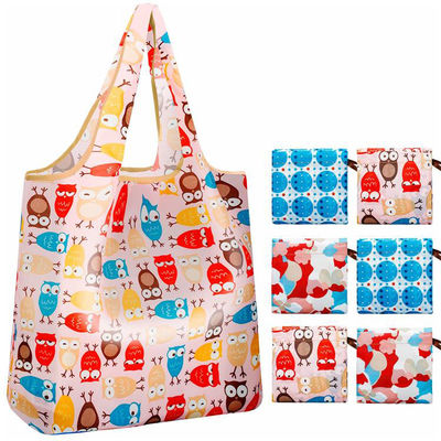 REPT Eco-friendly Reusable Polyester Shopping Foldable Tote Maquiagem Embalagem Sacos de Nylon