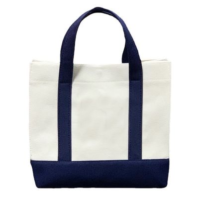 Saco de compras Eco Blank Line Tote Canvas reutilizável com logotipo personalizado e logotipo personalizado