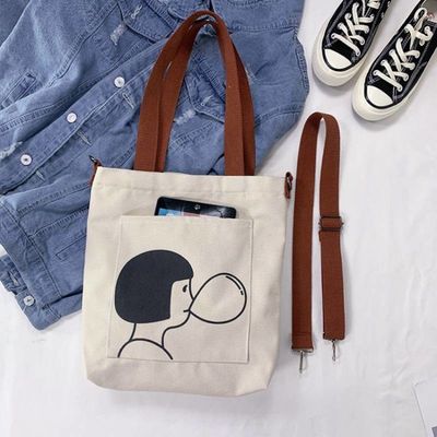 OEM/ODM aceitável Saco de compras de algodão de lona com logotipo personalizado