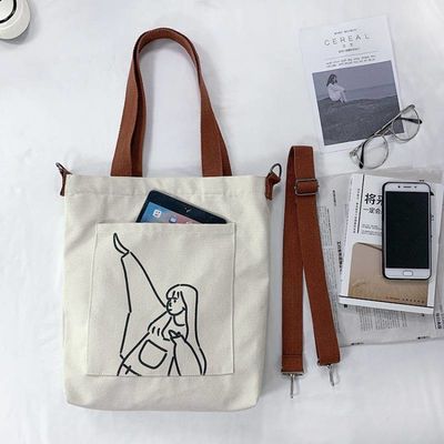 OEM/ODM aceitável Saco de compras de algodão de lona com logotipo personalizado