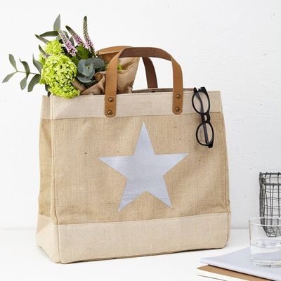 Saco de Jute Reciclado Custom Burlap Sacos de Jute Tote com alças de couro