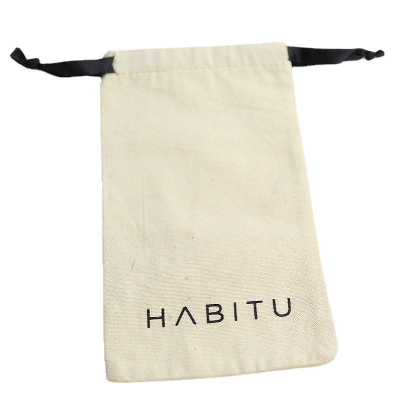 Saco de algodão de cor personalizado para embalagens de jóias personalizadas 100% orgânico