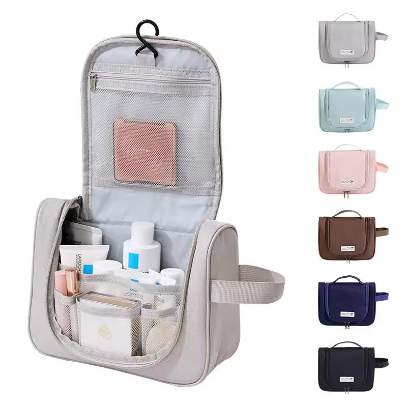 Bolsa de higiene pessoal de poliéster de cor personalizada perfeita para as necessidades da vida diária das mulheres