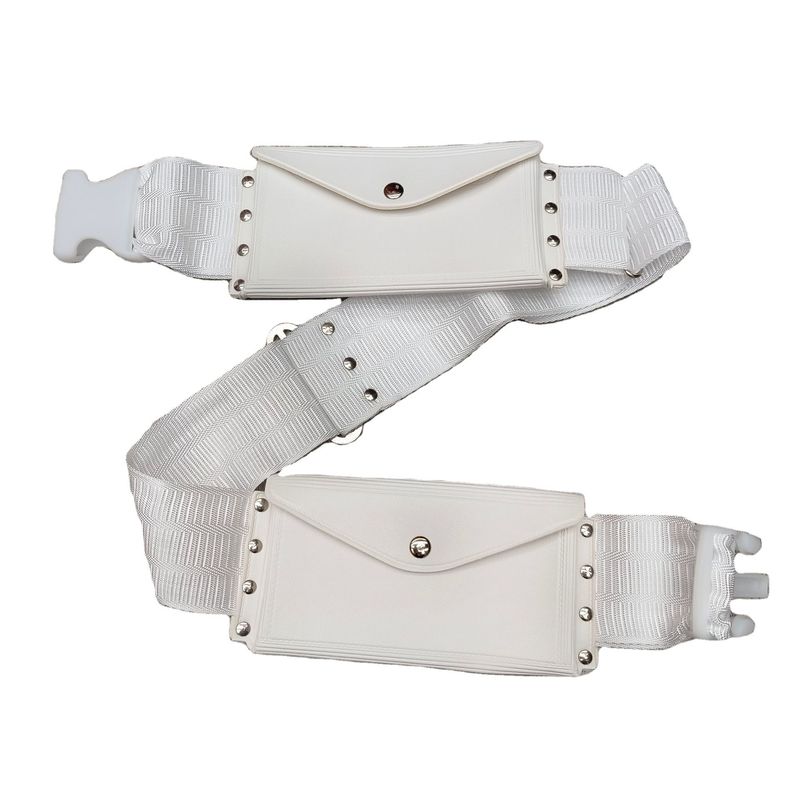 Soft-loop estilo resistente à água Hajj Cinturão Branco Umrah Saco de cintura para viagens de tamanho médio