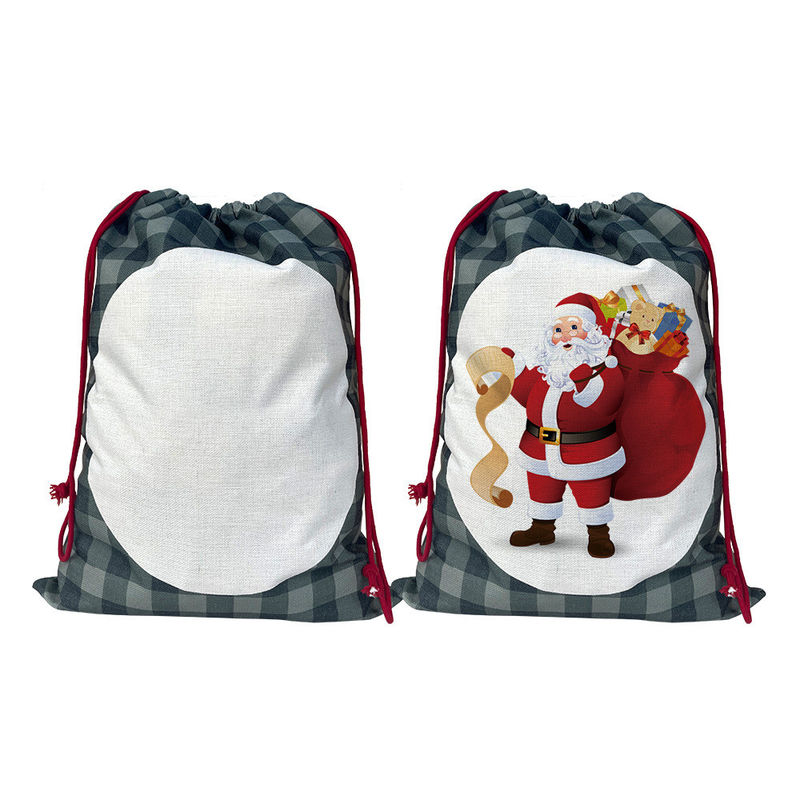 O mais recente Moderno 2024 Bolsa de Presentes de Natal Santa Sacks Saco de Cordas Cor Personalizado