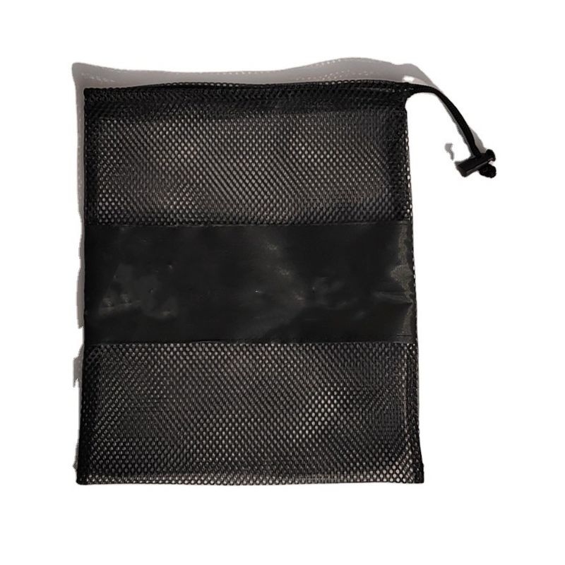 Logotipo personalizado Rede de armazenamento de malha de nylon pequena Saco de bolso de corda para levar óculos de sol