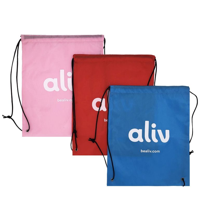 Sacos de cordas de algodão de cores personalizadas para esportes e atividades ao ar livre