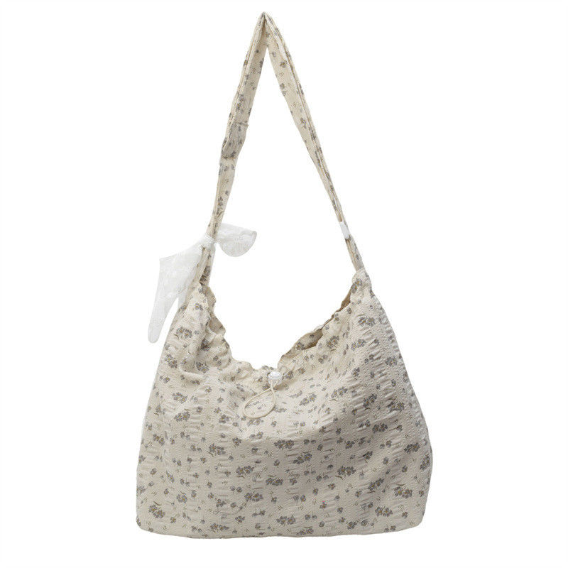 Saco simples de moda de palha e renda para mulheres
