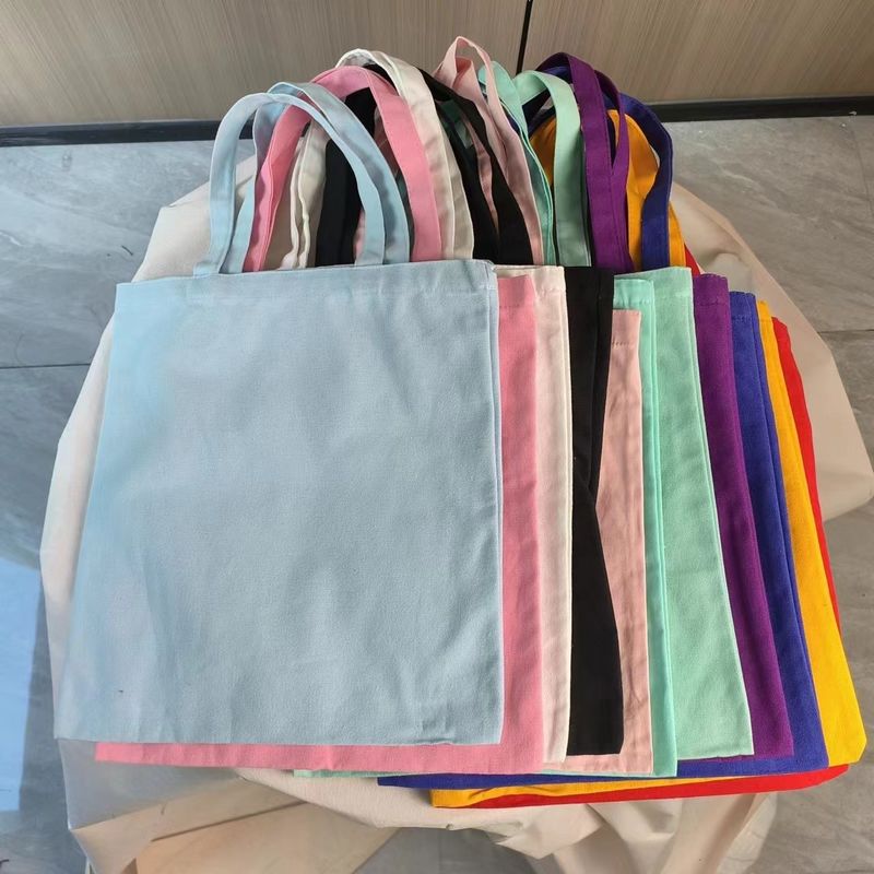 Material de revestimento Tela de algodão simples reciclado a quente Saco de compras de publicidade Saco para promoção