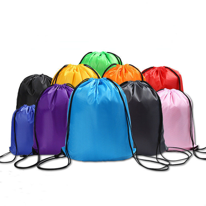 Medium Size Custom Printing Logo 210D Basketball Drawstring Saco de nylon para sapatos de ginástica