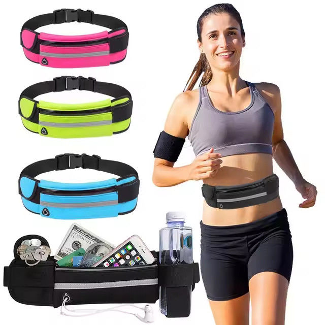 Neoprene à prova d'água para caminhadas Ciclismo Cinturão de corrida Saco de cintura cor personalizada