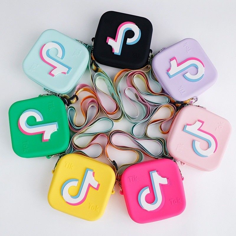 Mini Sacos Quadrados de Geleia para Meninas Moedas de Moda e Funcionais Incluído