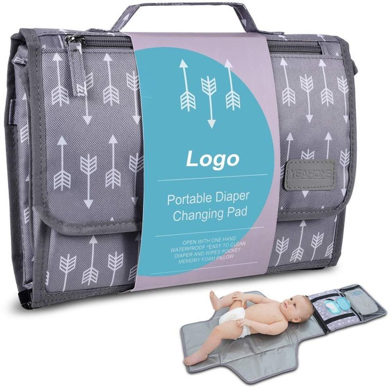 Bolsa de fraldas de bebê de cor personalizada Bolsas de fraldas de moda bolsas molhadas com padrão sólido
