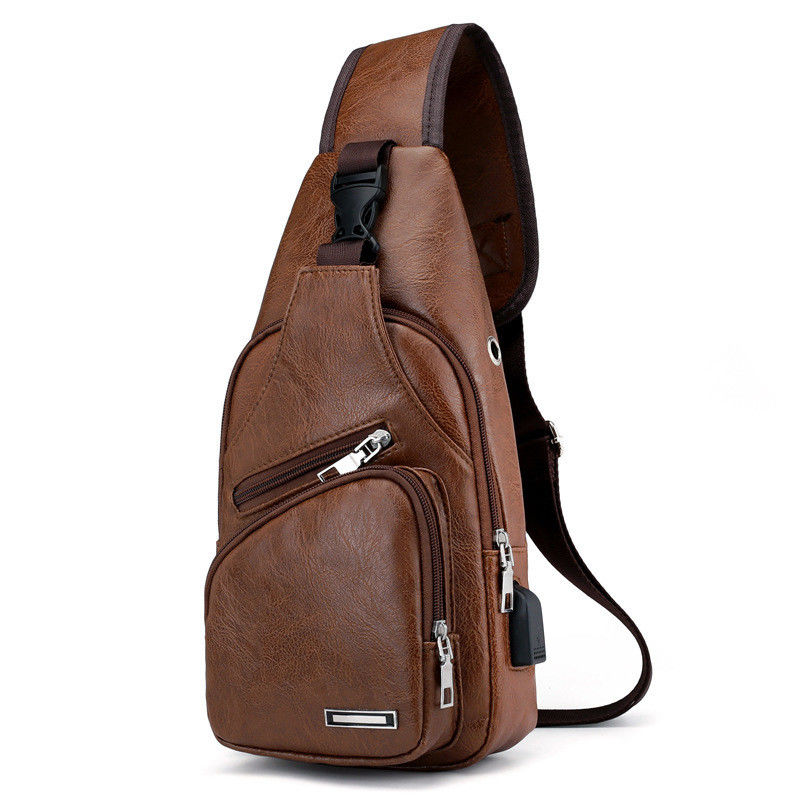 Bolsa de mensageiro de couro PU à prova d'água de cor personalizada para escritório masculino Pequenas maletas