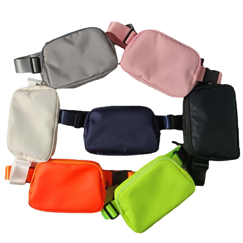 2024 Nylon Feminino Cinturão Corpo Cruzado Saco de cintura para cão Saco de coxa e exercício esportivo Correndo