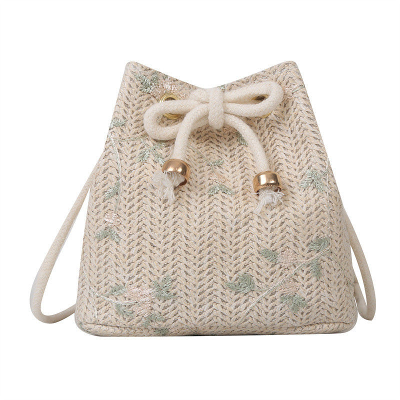 Saco de palha de viagem de ombro único em cor personalizada para os amantes da moda