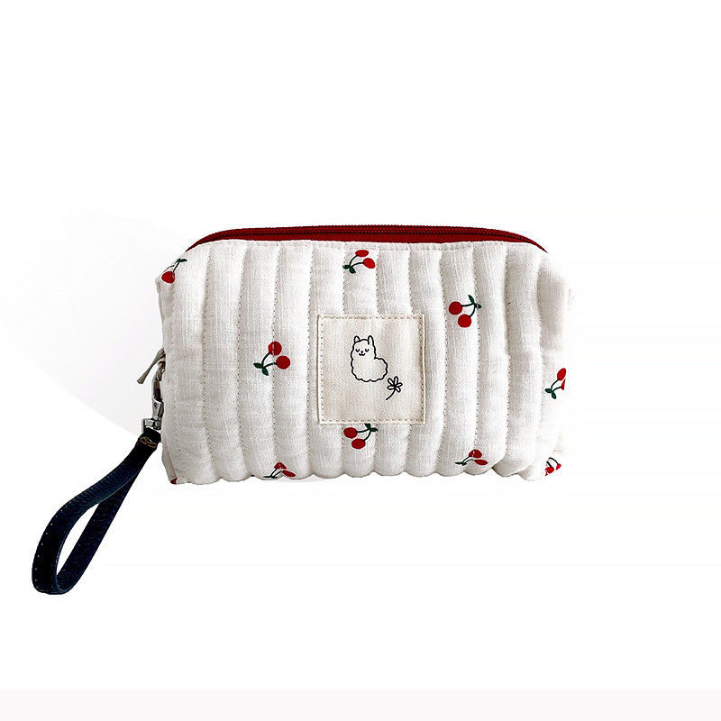 Cores personalizadas Moda estilo de viagem maquiagem saco de algodão lona saco de higiene