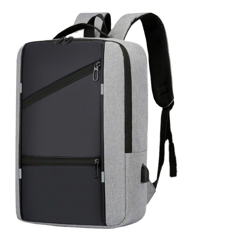 Mochila personalizada para laptops masculino com design anti-roubo e porta de carregamento USB