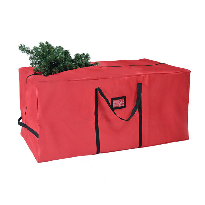 Cores personalizadas Saco de armazenamento de árvore de Natal resistente à poeira durável 600d Oxford