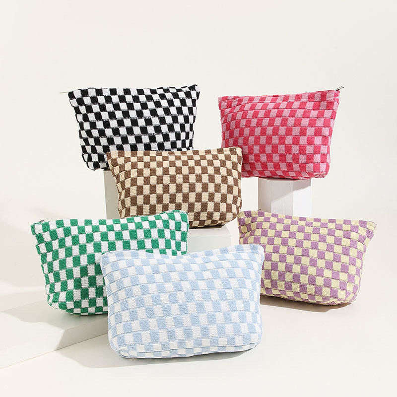 Saco de maquiagem Saco de maquiagem para mulheres Meninas conveniente de viagem Toiletry Saco cosmético em estilo de moda