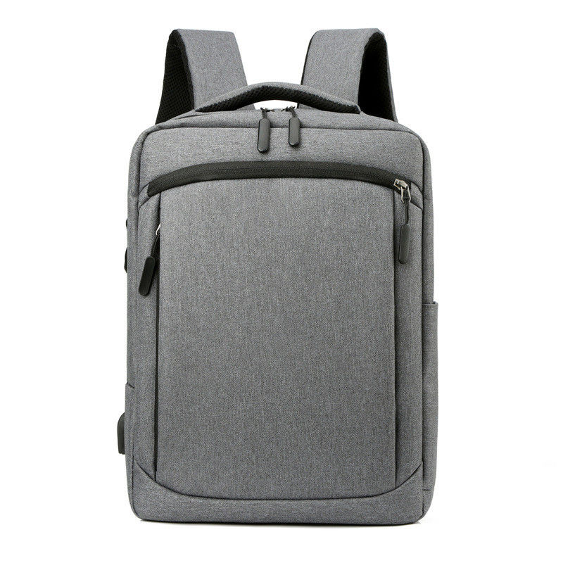 Mochila portátil de alta capacidade com logotipo personalizado Oxford com porta USB e design unisex
