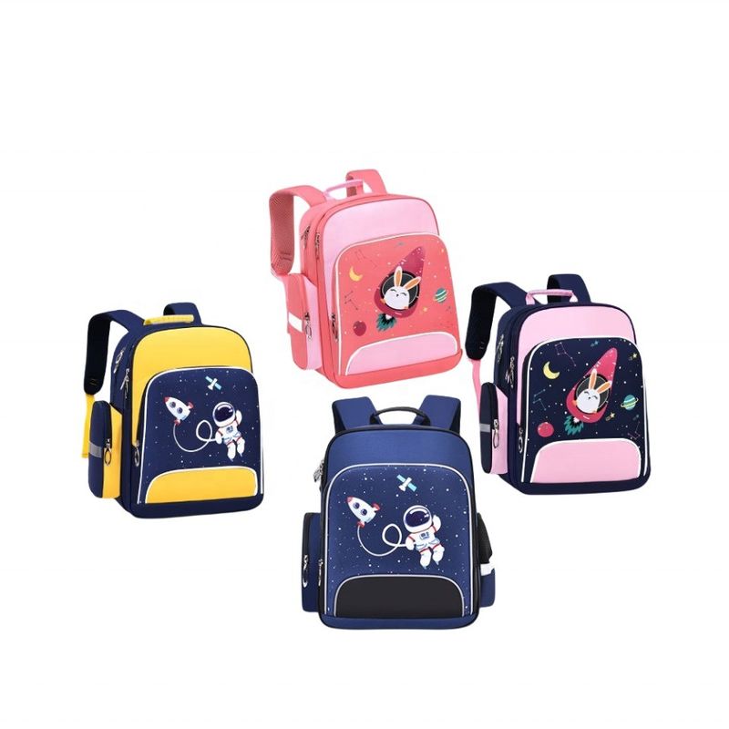 Logotipo personalizado Imprimir Mochila de tecido de Oxford Mochila à prova d'água Sacos escolares para raparigas