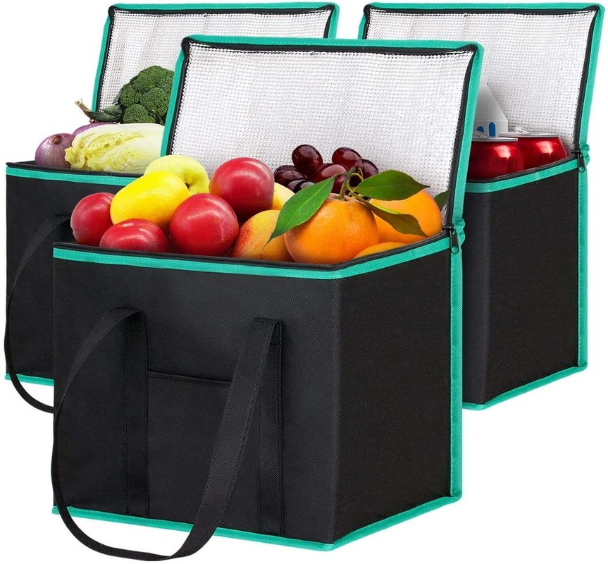Logotipo personalizado Saco de entrega de alimentos com toque isolado Logotipo personalizado Padrão de cor sólida Tipo