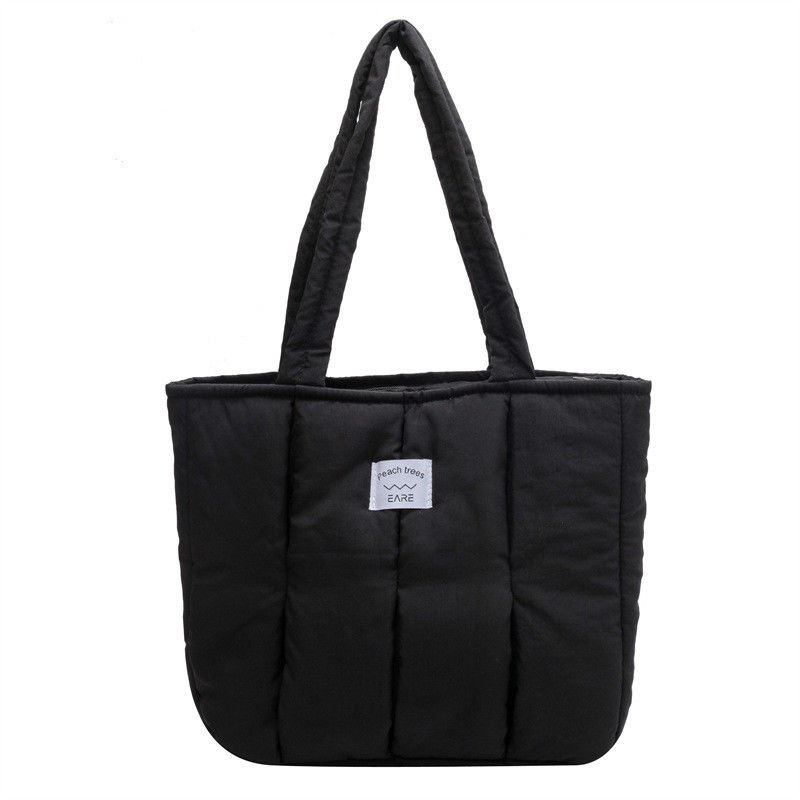 Bolsa de Tote personalizada para mulheres 2024 Moda Inverno Bolsa de ombro com colcha de retalhos Grande capacidade