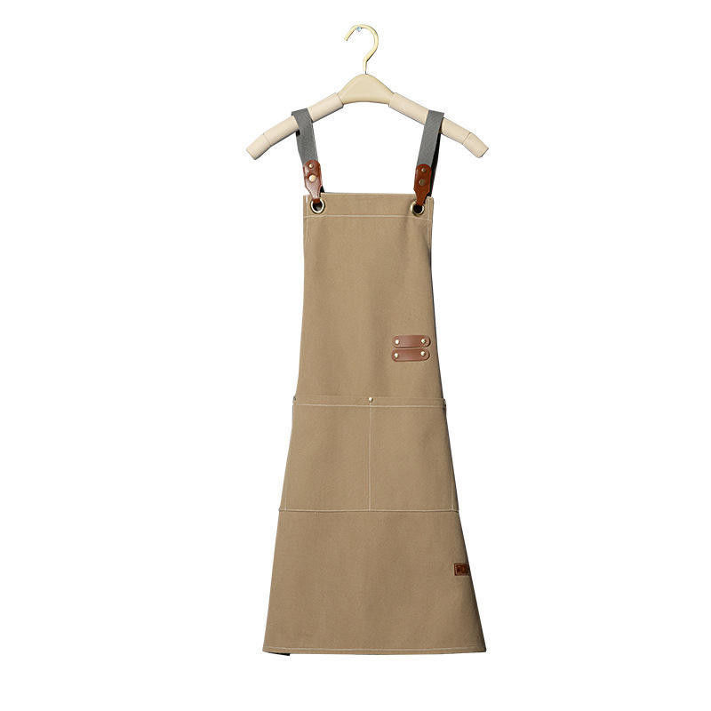 OEM/ODM Apron utilitário de lona encerada aceitável para jardinagem em restaurantes e cafés