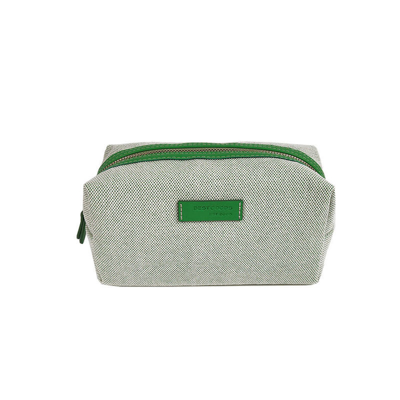 Mini sacos cosméticos logotipo personalizado viagem sacos pesados de maquiagem de lona sacos higiênicos para meninas