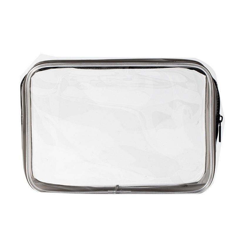 Material PVC Cosméticos Conveniência Caixa organizadora de maquiagem clara para viagens femininas