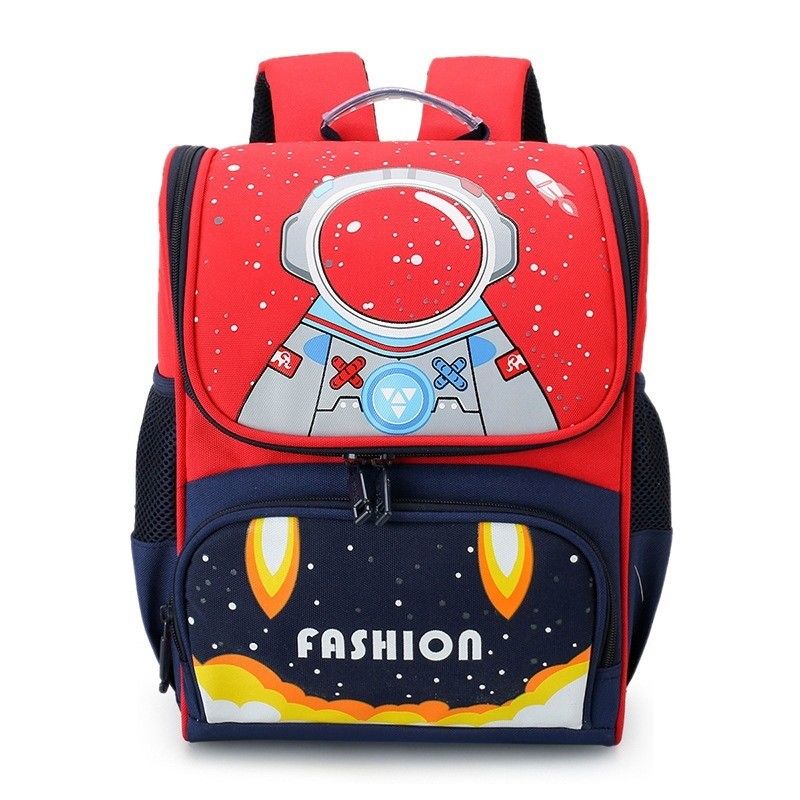 Logotipo personalizado Saco escolar de nylon impermeável para crianças Logotipo personalizado Padrão de desenho animado Tipo