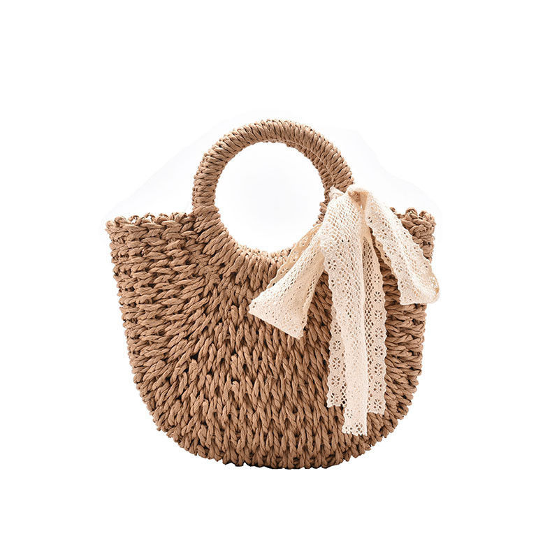 Saco de palha personalizado para a praia de verão