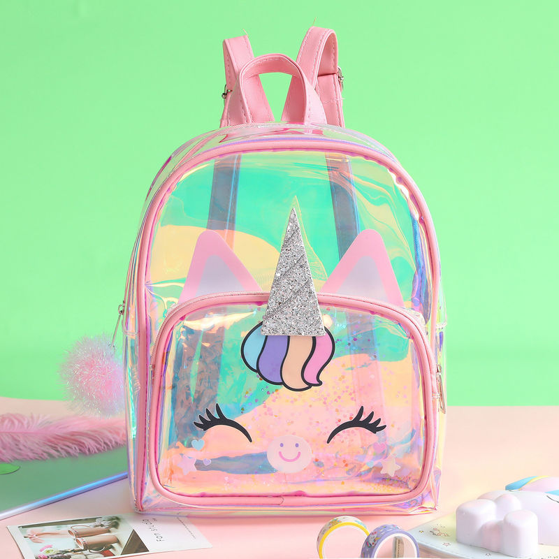 Aceitável OEM/ODM Mochila clara Unicórnio lindo Jardim de infância Mochila infantil Mochila pequena para meninos meninas