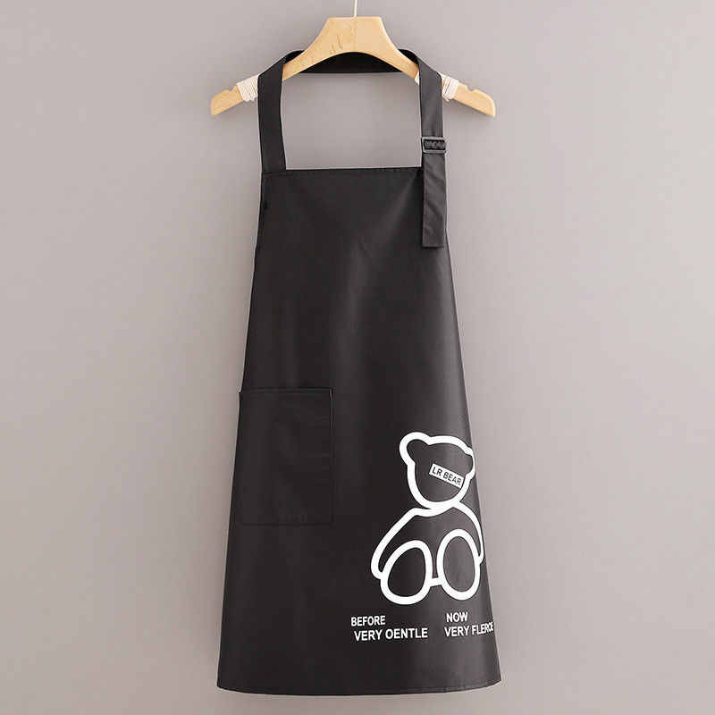 Tipo de item Moda de lona de tecido de poliéster de algodão espesso Avental para cozinha unisex
