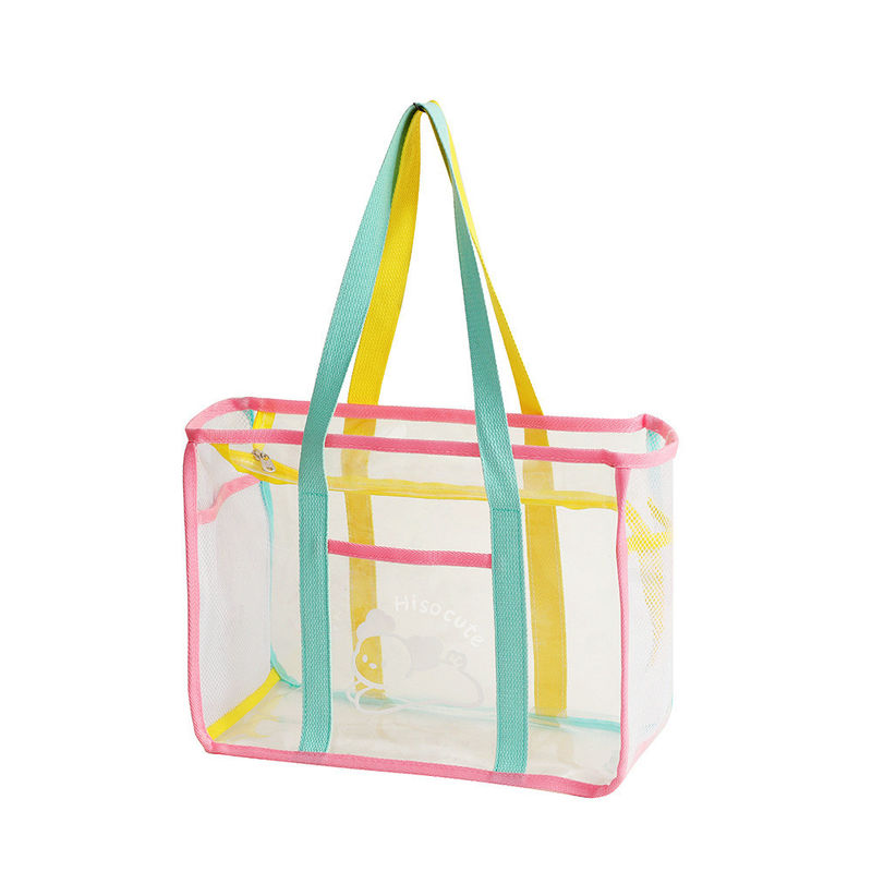 Saco transparente de PVC para compras Saco de compras de praia para mulheres