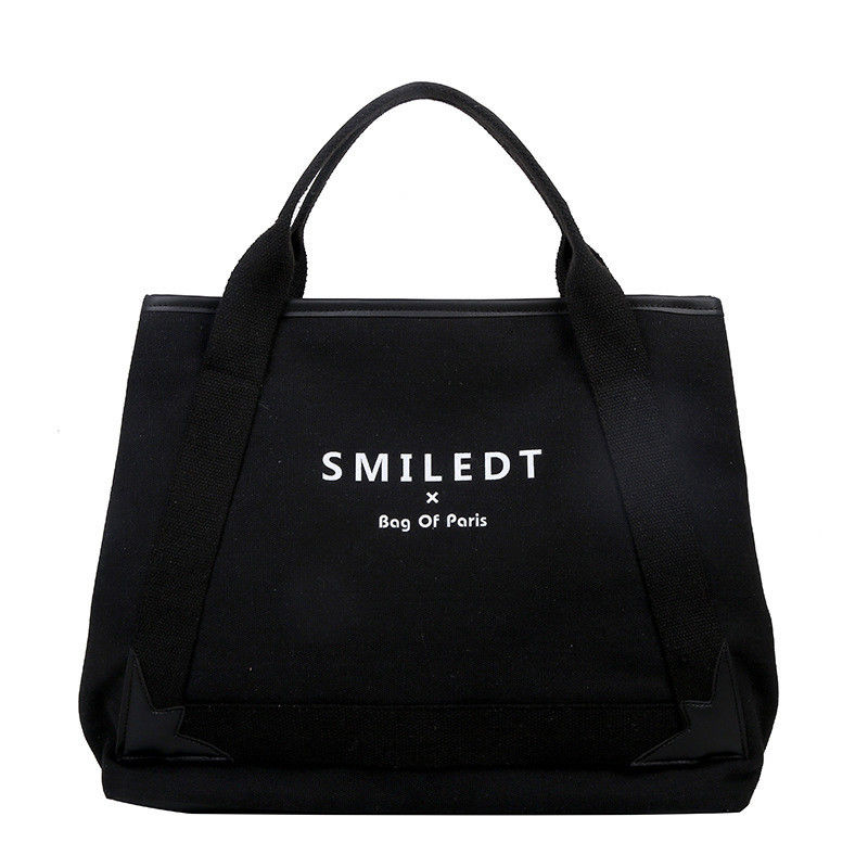 Logotipo personalizado de viagem de poliéster feminino ombro de lona bolsa de praia para compras e lazer