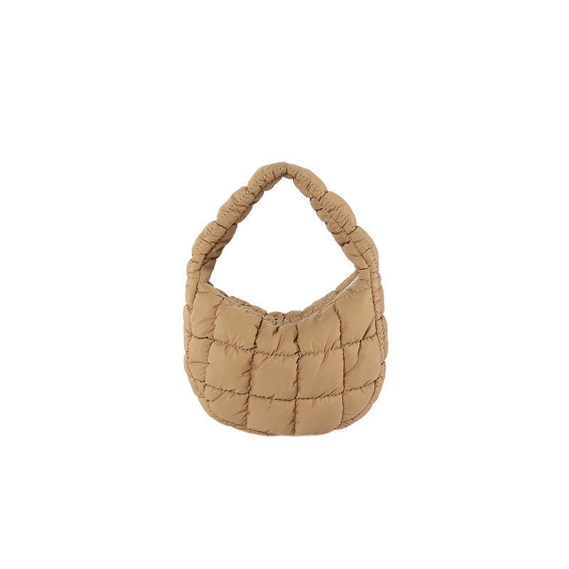 Bolsa de mão de cor personalizada 2024 Tendência Bolsa de algodão de padrão de rede para mulheres da moda