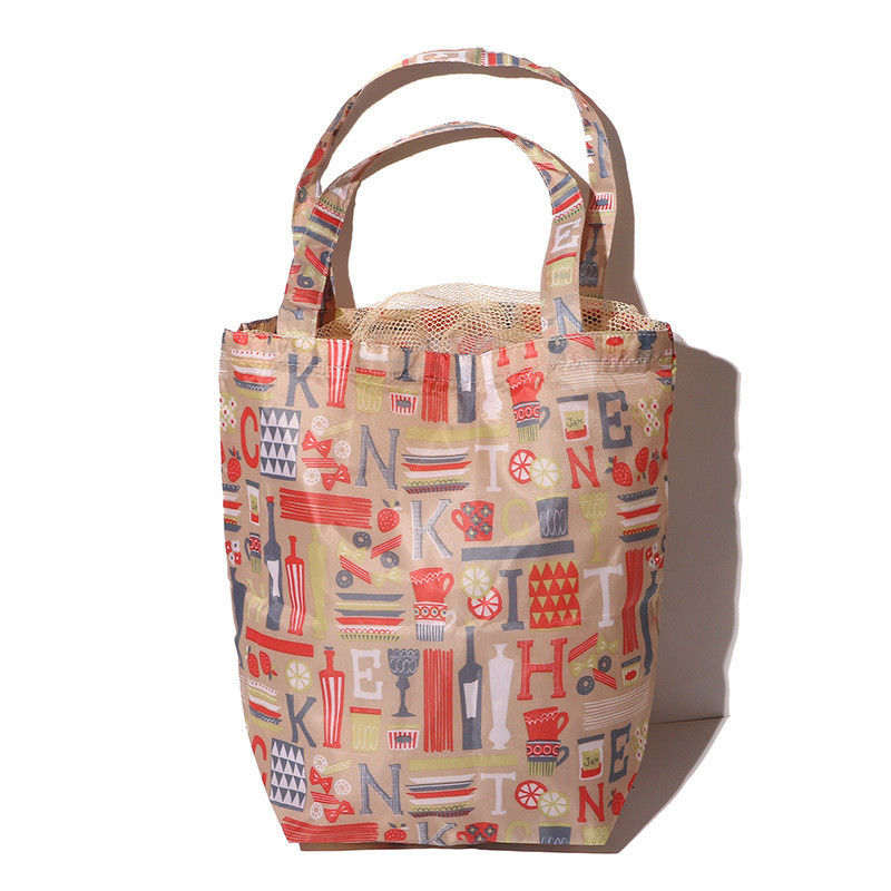 Logotipo personalizado aceito Polyester Patchwork Mesh Drawstring Bags para maquiagem Necessidades cosméticas
