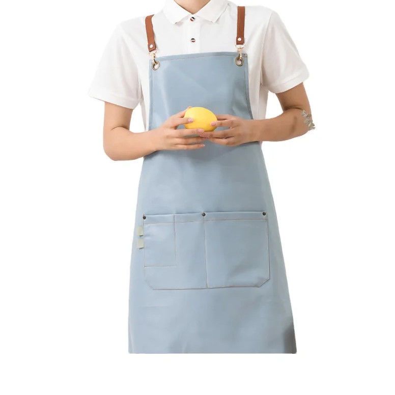 Grill Restaurante Bar Loja Cafés Estúdios de beleza unhas Uniforme de couro personalizado avental para Chef em algodão