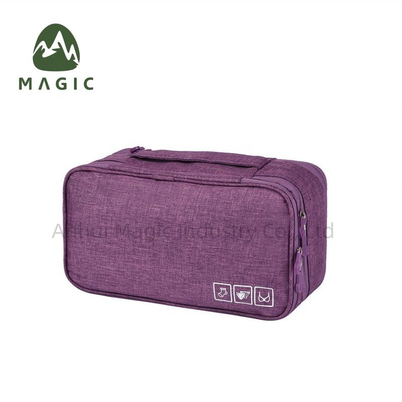 Saco de armazenamento de viagem impresso com logotipo personalizado para armazenamento de maquiagem elegante e organizado
