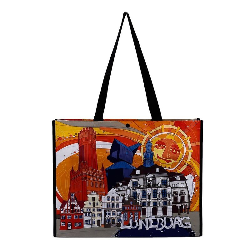 Bolsas de compras personalizadas de tecido não tecido reutilizável para o mais novo estilo de moda