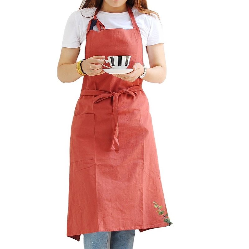 OEM/ODM aceitável Apron de linho de algodão de design personalizado para cozinha cozinha chef limpeza doméstica