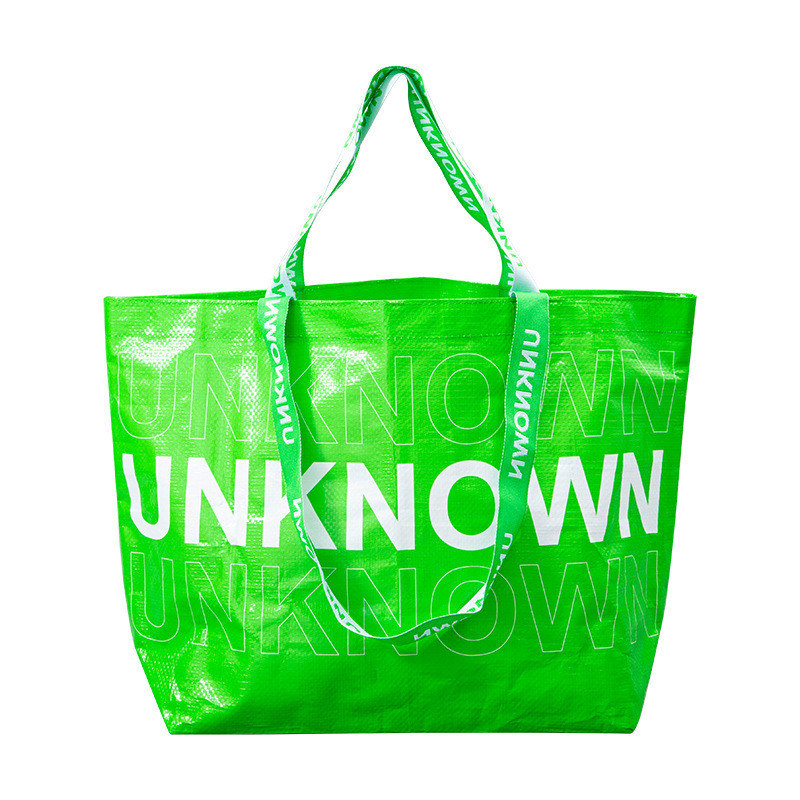 Impressão personalizada de sacos de compras laminados de tecido PP com logotipos personalizados em cores personalizadas