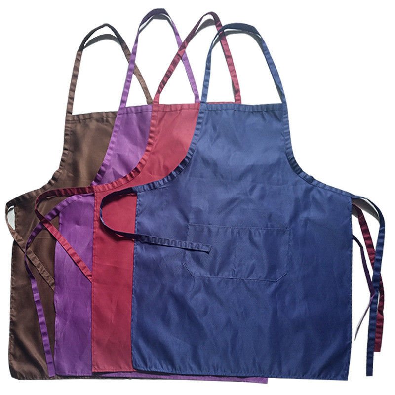Tipo uniforme Serviço de atendimento Preto Algodão Poliéster Homem Mulher Bib Cozinha Chef Aventais de cozinha