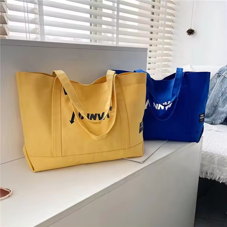 Impressão personalizada Eco-friendly reciclado simples a granel de algodão de lona de mercearia de compras Tote Bag