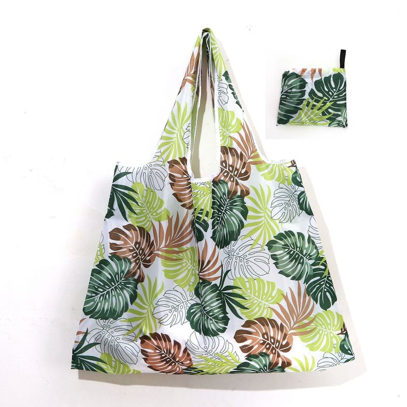 Saco de compras dobrável à prova d'água com grande capacidade cor personalizada reciclado reutilizável