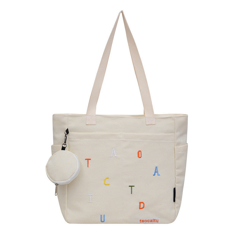 Saco do ombro de lona de 2023 para mulher gentil em média 30-50cm cor personalizada